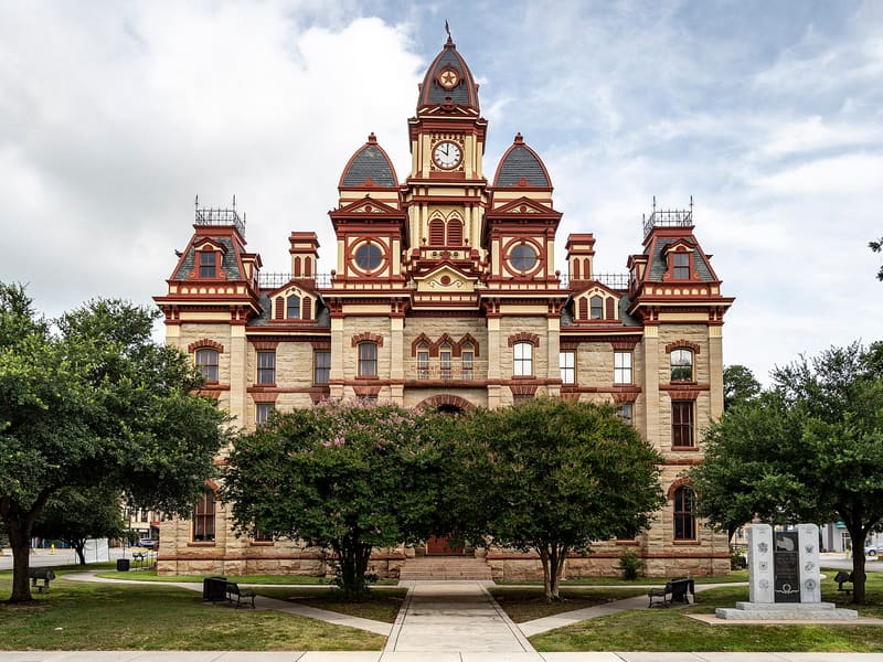 The Caldwell County Courthouse in Lockhart