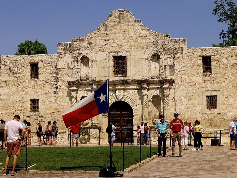 El Álamo en el centro de San Antonio